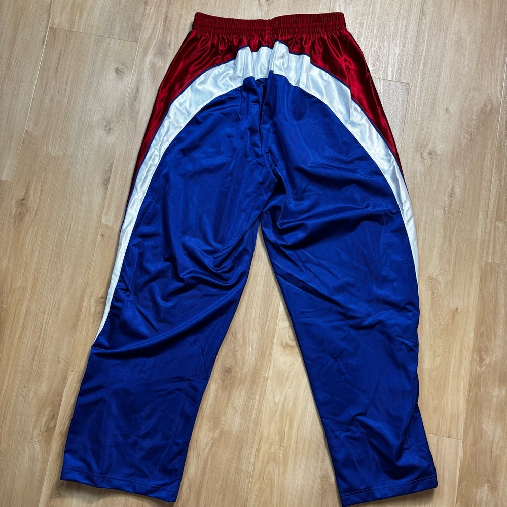 Y2K adidas Blue Sweatpants with Red and White Stripes - Picture 5 of 11